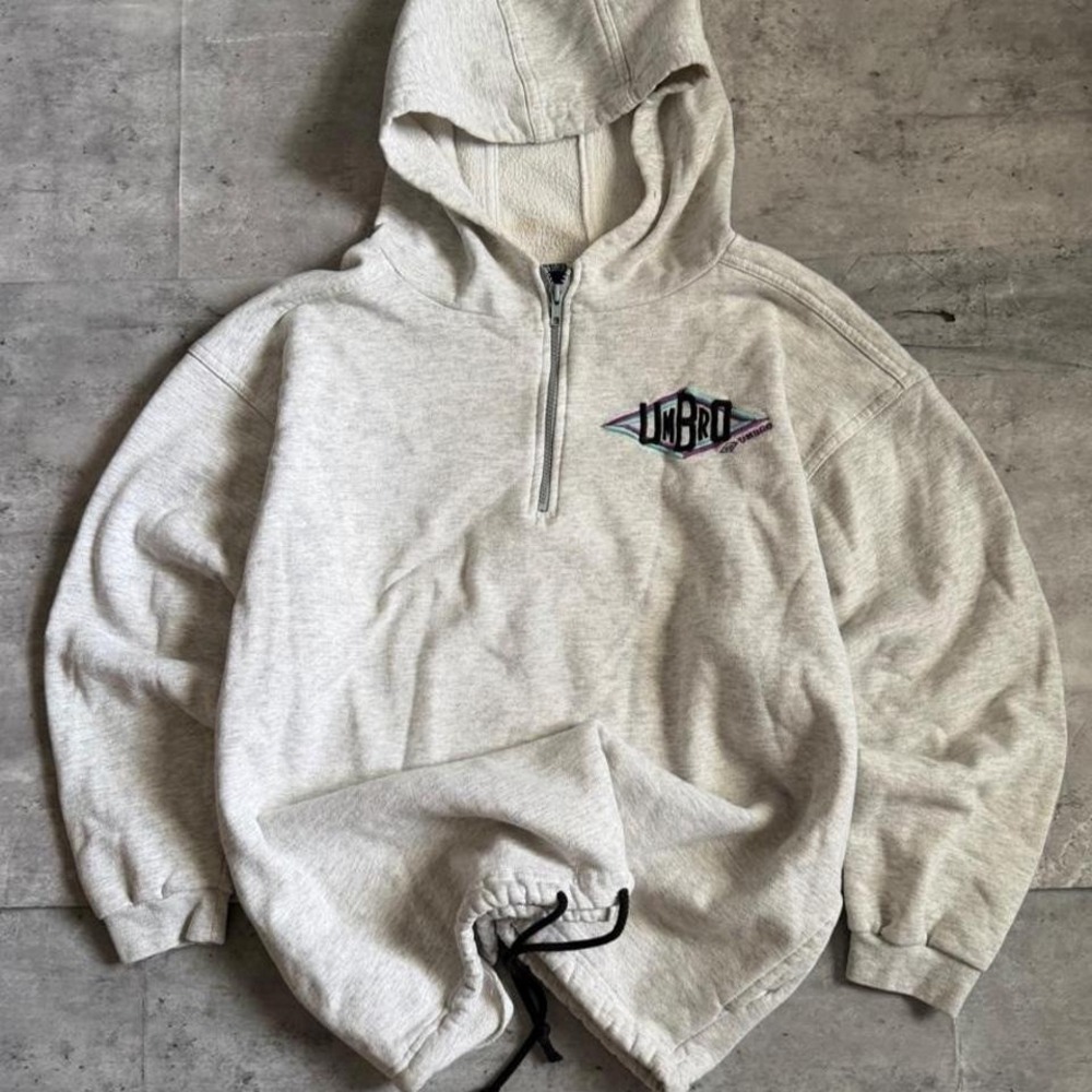 Vintage 90s Umbro quarter zip hoodie size xl